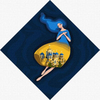 Картина за номерами Берегиня Володимирська ©mosyakart 30х30 (KHO4913)