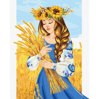 Картина за номерами патріотична Моя рідна земля ©krizhanskaya 40х50 Ідейка (KHO4986)