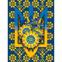 Картина за номерами Воля, герб Украины 40х50 см АРТ-КРАФТ (13033-AC)