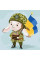 Картина по номерам патриотическая Зайчик-защитник ©Екатерина Валерьева 30х30 Идейка (KHO2402)