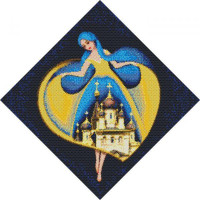 Алмазна мозаїка на підрамнику Патріотична Берегиня Миколаєва ©mosyakart 40х40 Идейка (AMO7256)