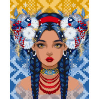 Картина по номерам патриотическая Юная зима pollyрор92 40х50 см АРТ-КРАФТ (10002-AC)