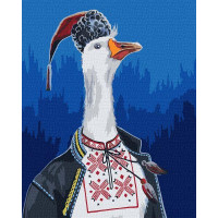 Картина за номерами Гусак у вишиванці ©Світлана Теренчук 40х50 Идейка (KHO4355)