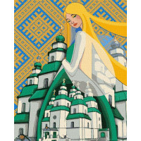 Картина за номерами патріотична Берегиня Свято-Троїцького Собору ©mosyakart 40х50 Ідейка (KHO2604)