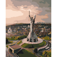 Картина за номерами патріотична Київ Батьківщина-мати Origami 40*50 см LW3124