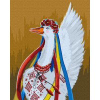 Картина за номерами Патріотична гусочка ©Світлана Теренчук 40х50 Идейка (KHO4354)