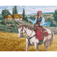 Картина по номерам патриотическая Козак ©Сергей Лобач Идейка 40х50 (KHO4971)