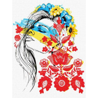 Картина за номерами патріотична Молодість ©fashionillustration_tania 30х40 Ідейка (KHO4988)