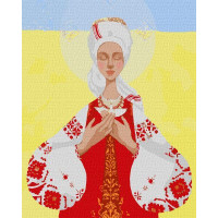 Патриотическая картина по номерам Мать-Украина ©Katya Dudnik 40х50 (KHO4910)