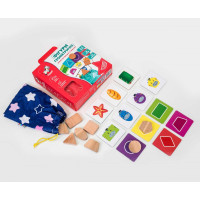 Дерев'яні фігури в мішечку. Геометричні фігури ТМ Vladi Toys (ZB2001-02)