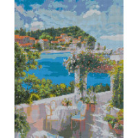 Алмазная мозаика Завтрак у моря 40x50 Идейка (AMO7051)