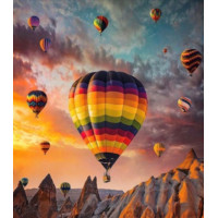 Алмазная мозаика Воздушное путешествие 30*40см с рамкой (Y0110)