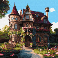 Картина за номерами Затишний палац art_selena_ua Идейка 40х40 (KHO6330)