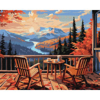 Картина за номерами Сніданок у горах art_selena_ua 40x50 Ideyka (KHO2898)