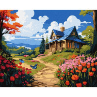 Картина за номерами Весняна казка art_selena_ua 40х50 Ідейка (KHO6336)