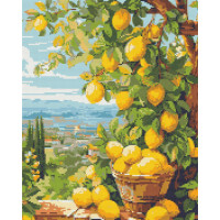 Алмазна мозаїка Лимонне дерево 40x50 см Орігамі (OD3490)