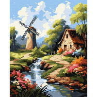 Картина за номерами Будиночок біля млина art_selena_ua Ідейка (KHO6342)