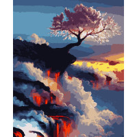 Картини за номерами "Сакура на вулкані" 40*50 см (PN3505)