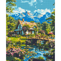 Алмазна мозаїка Альпійська гармонія 40x50 см Орігамі (OD3492)