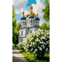 Картина за номерами SANTI Храм навесні 30х50 см (955651)