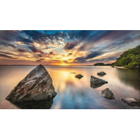 Алмазная мозаика Отражение неба в океане 30*40см с рамкой (Y0089)