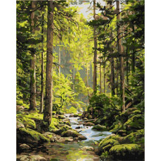 Картина за номерами Джерело спокою art_selena_ua 40х50 Ідейка (KHO6441)