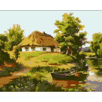 Картина по номерам Домик у озера 40*50 см. SANTI (954261)