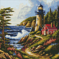 Алмазна мозаїка Морський бриз art_selena_ua 40х40 Ідейка (AMO7817)