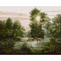 Картина по номерам Рассвет ©Сергей Лобач Идейка 40х50 (KHO4362)