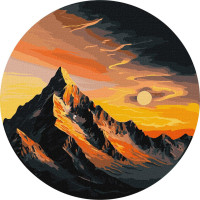 Кругла картина за номерами Невідомий край d29 Идейка (KHO-R1017)