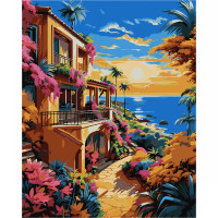 Картина за номерами Тропічний рай 40*50 см SANTI (954783)