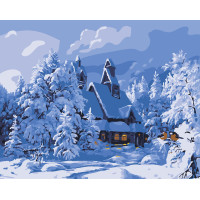 Картини за номерами "Зимовий будиночок" 40*50 см (PN2727)