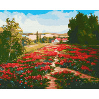 Картина по номерам Маковое поле ©Александр Закусилов 40х50 (KHO2868)