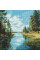 Алмазна мозаїка Струмок в лісі art_selena_ua 40х40 Ідейка (AMO8336)