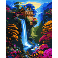 Картина за номерами Казковий водоспад 40*50 Santi (954853)