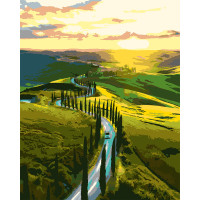 Набір картина за номерами Тосканська дорога 40*50 см SANTI (954277)