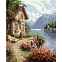 Картина за номерами Будиночок садівниці art_selena_ua 40х50 Ідейка (KHO6326)
