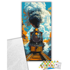 Картина за номерами Паротяг 40х80 см Art Craft (12516-AC)