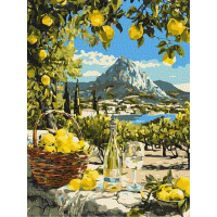 Картина за номерами Під лимонним сонцем art_selena_ua 30х40 Ідейка (KHO6444)