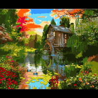 Картина за номерами Водяний млин 40*50 см (954512)