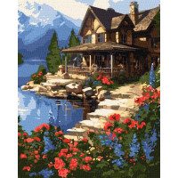 Картина по номерам Домик у моря art_selena_ua 40х50 Идейка (KHO6325)