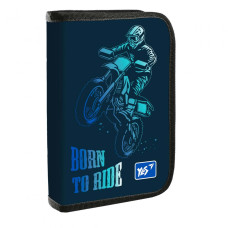 Пенал твердый YES HP-03 з клапаном Born to Ride (533420)