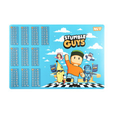 Підкладка для столу пластикова Yes Stumble Guys таблиця множення 42*29 см (492374)