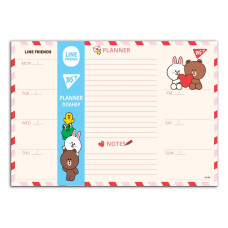 Планінг настільний YES Line Friends 30х21 см 52 аркуша (252177)