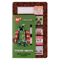 Папір з липким шаром Minecraft в наборі 100 аркушів (5х20) YES (170323)