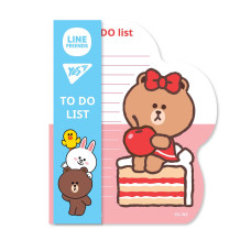 Папір для нотаток YES To Do Line Friends girl планшет з магнітом блок 52 аркуша (170326)