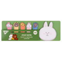 Бумага с липким слоем Line Friends Cony в наборе 120 листов (6х20) YES (170330)