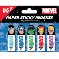 Индексы бумажные YES Marvel Avengers 50x15мм 100шт (5x20) (170311)