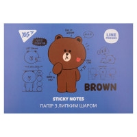 Папір з липким шаром Line Friends в наборі 140 аркушів (7х20) YES (170334)