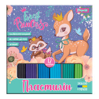 Пластилин 1Вересня Forest princesses 12 цв. 240г Украина (540559)